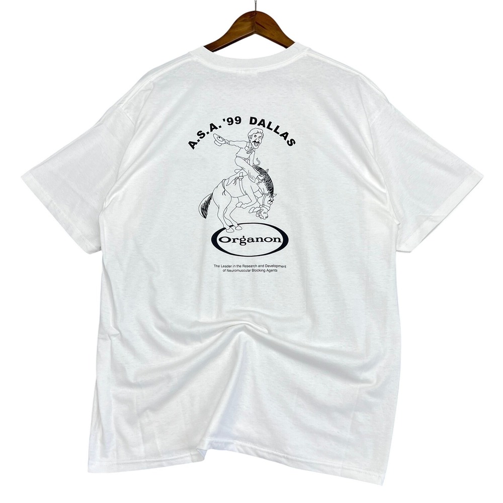 Gildan ASA 99 Dallas Organon Raplon T-Shirt Graphic Print‎ White XL